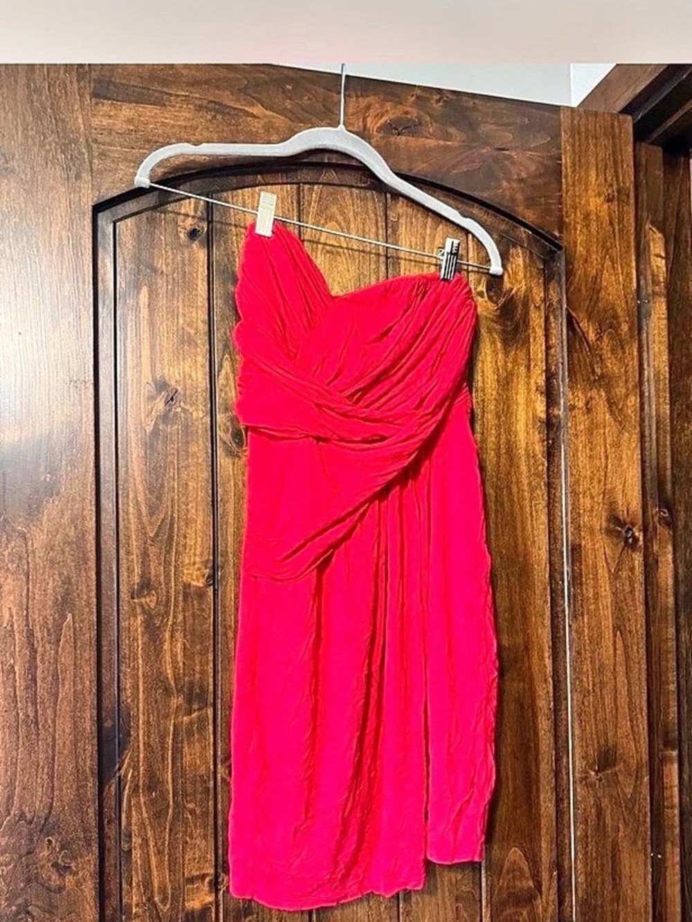 Xpress Draped mini  Dress in red Size Small